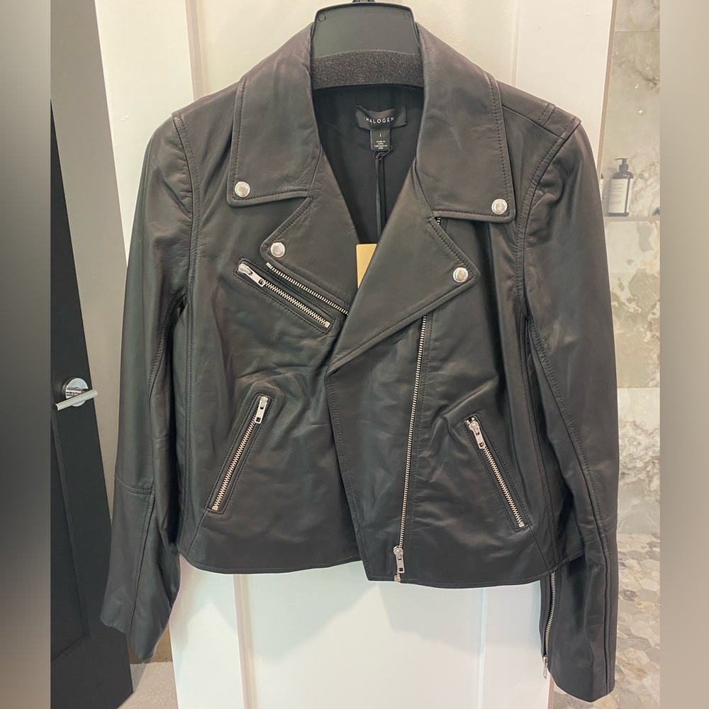 Black Leather Biker Jacket